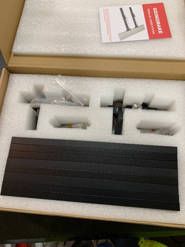 Photo 1 of GOINGMAKE Track Saw Parallel Guide System with Mirco Adjustable Flip Stop and Zero Calibration for Woodworking Repeatable Rip Cuts for Track Saw Guide Rail Compatible with Festool,Makita,Milwaukee