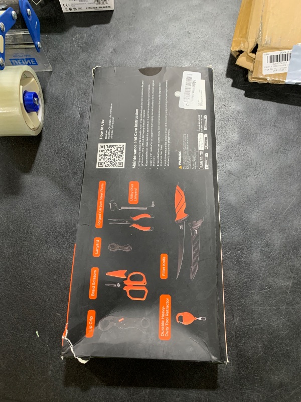 Photo 1 of KastKing SteelStream 6pc Fishing Tool Kit - Corrosion Resistant Fishing Pliers with Lanyard, Fillet Knife, Floating Fish Lip Gripper, Fishing Braid Scissors, Tool Retractor, Fishing Gifts for Men