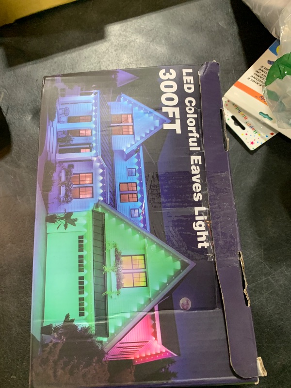 Photo 1 of CETELUMA 300FT Permanent Outdoor RGB Lights, IP67 Waterproof Smart Eave Lighting, with App/Remote Control Eaves Light, DIY LED Scenes Modes for House Roof Decor,Christmas,Party