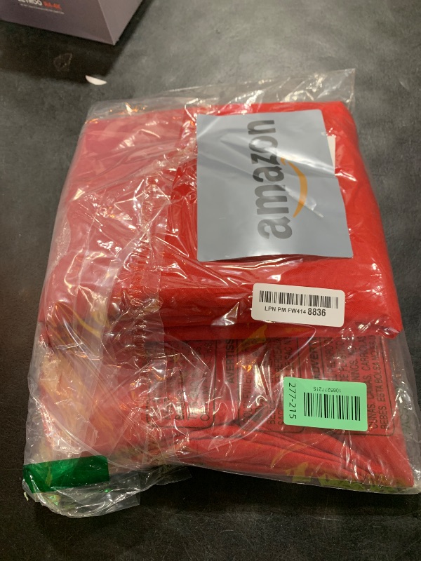 Photo 1 of 10ft x 8ft Red Backdrop Curtains for Party Valentine's Day Arch Stage Wedding Ceremony Curtains Fabric Photography Backdrop for Baby Showers Rod Pocket Home Decoration, 5ft x 8ft, 2 Panels