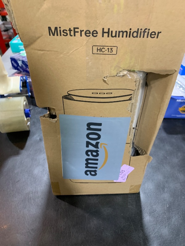 Photo 1 of Provirtec MistFree Evaporative Humidifier for Bedroom, 3L No White Dust for Sensitive Individuals, Auto Humidity Control, Works with Tap Water, Night Light, Easy Clean Tank for Home & Small Room