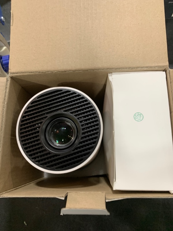 Photo 1 of [Built-in Apps & 2026 Upgraded] Mini Projector Support 4K 1080P Auto Keystone 180° Rotatable with WiFi 6 and Bluetooth 5.4, Projector Portable Compatibile with HDMI/TV Stick/Memory Stick/Laptop-White