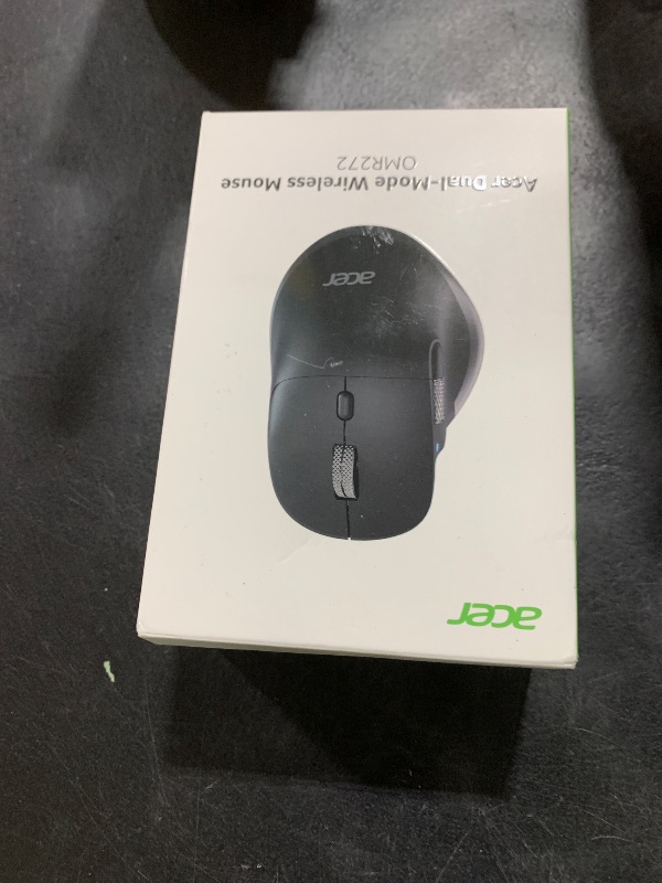 Photo 1 of acer Ergonomic Mouse Wireless Rechargeable with Side Scroll (BT5.2+2.4GHz), Bluetooth Computer Mouse for Laptop, 6 Adjustable DPI, Office Cordless USB Mice, 8 Buttons, 4800 DPI for PC, Desktop