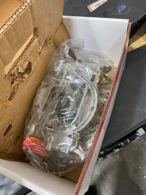 Photo 1 of MISSING LINKAGE--------------Edelbrock 1906 AVS2 Carburetor 650 CFM With Electric Choke, Satin Finish