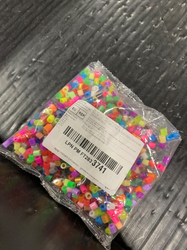Photo 1 of 1000PCS Fuse Beads, 5mm Hole Beads for DIY Jewelry Making, Pixel Puzzle Craft Bead for Crafters, Designers & Hobbyists, 5MM