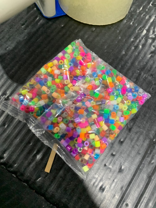 Photo 1 of 1000PCS Fuse Beads, 5mm Hole Beads for DIY Jewelry Making, Pixel Puzzle Craft Bead for Crafters, Designers & Hobbyists, 5MM