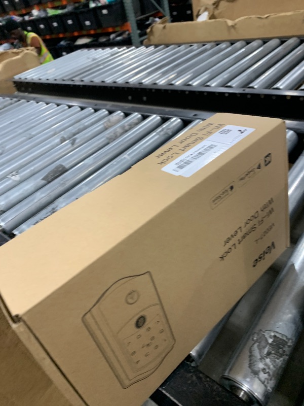 Photo 1 of Veise VE027-L Built-in WiFi Smart Lock with Lever Handles, Fingerprint keyless Entry Door Lock Set, App Remote Control, Electronic Deadbolt for Front Door, Touchscreen Keypad, Auto Lock, Satin Nickel