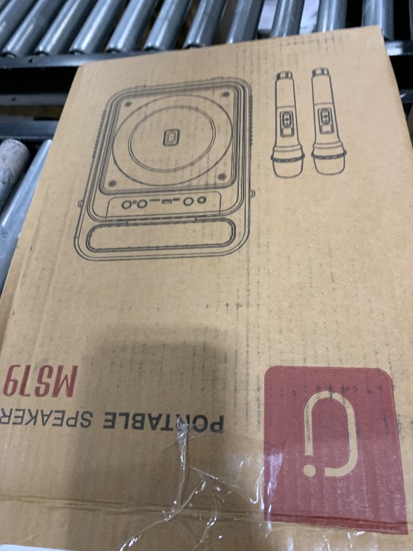 Photo 1 of JYX Karaoke Machine with 2 Wireless Microphones, Portable Bluetooth Karaoke Speaker for Adults, PA System Speaker with LED Lights Support REC/USB/AUX/TF for Outdoors Home Party (MS79)