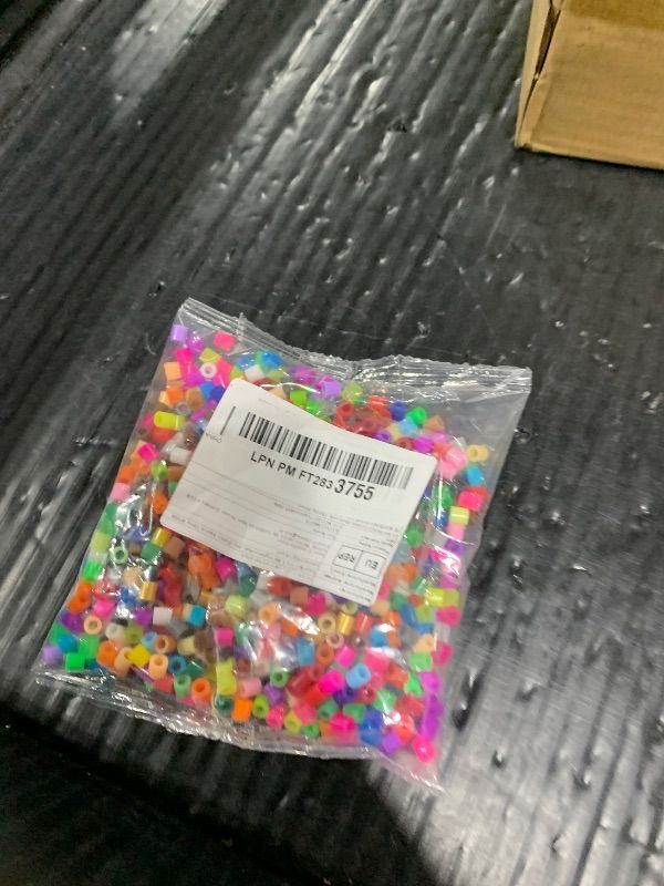 Photo 1 of 1000PCS Fuse Beads, 5mm Hole Beads for DIY Jewelry Making, Pixel Puzzle Craft Bead for Crafters, Designers & Hobbyists, 5MM