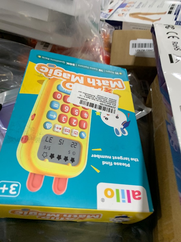 Photo 1 of alilo Math Games for Kids Ages 5-12, Portable Math Toys for Practicing Addition, Subtraction, Multiplication and Division, Fun Educational Toy with 5 Modes, 19 Math Games, and 50K Math Questions