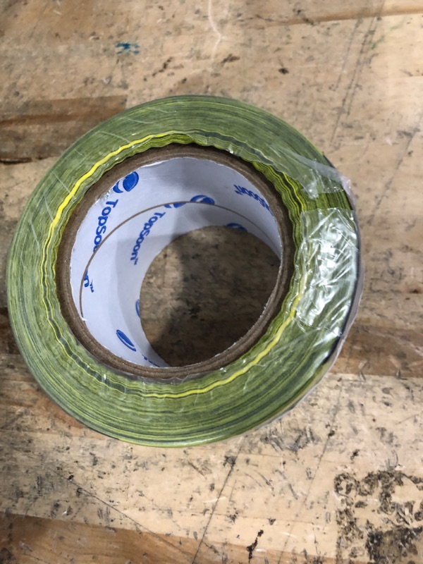 Photo 1 of ***POSSIBLY NOT TAPE*** TopSoon Caution Tape Yellow and Black Striped 2.8-Inch by 660-Feet, Do Not Enter Barricade Tape, Premium Construction Zone Tape, Weatherproof Safety Barrier Tape