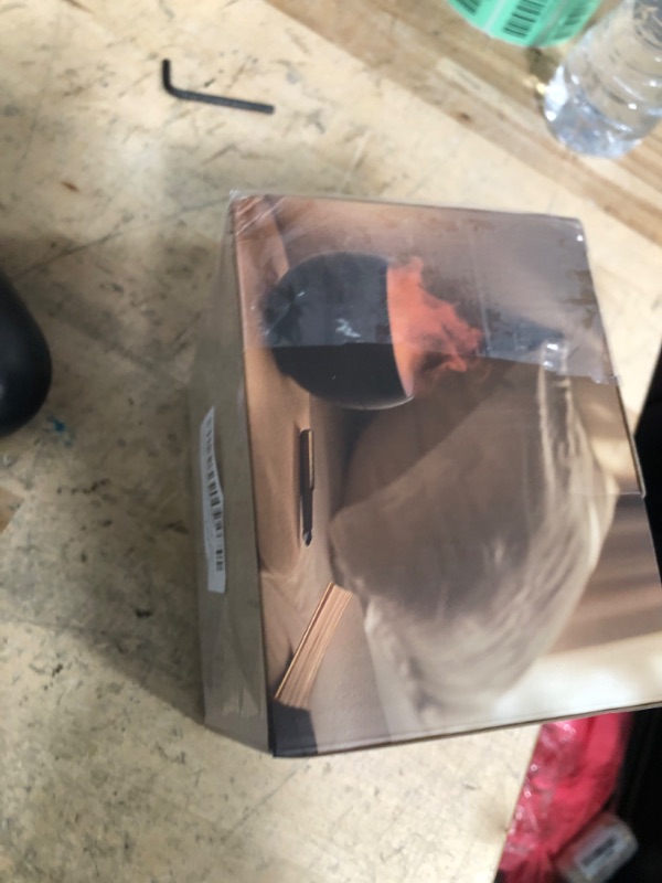 Photo 1 of ***PARTIAL SET BLACK COLOR ONLY***** SALKING 2 Pack Flame Essential Oil Diffusers for Home, 150ml Fire Ultrasonic Diffusers for Essential Oils, Aromatherapy Diffuser with Auto-Off Function for Home, Office, Bedroom, Gift (White & Black)