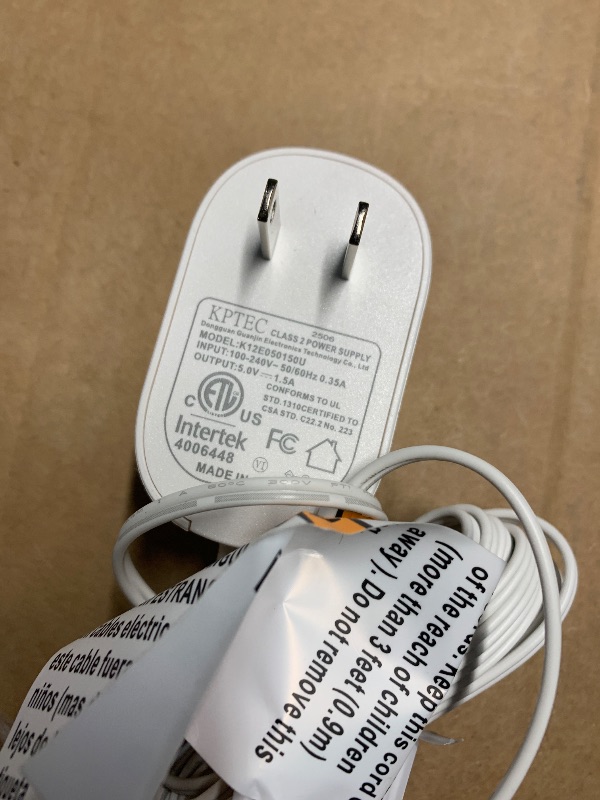 Photo 1 of (see images) Tonton 5V Charger 10FT for InfantOptics DXR-8 / DXR-8 Pro Baby Monitor Unit