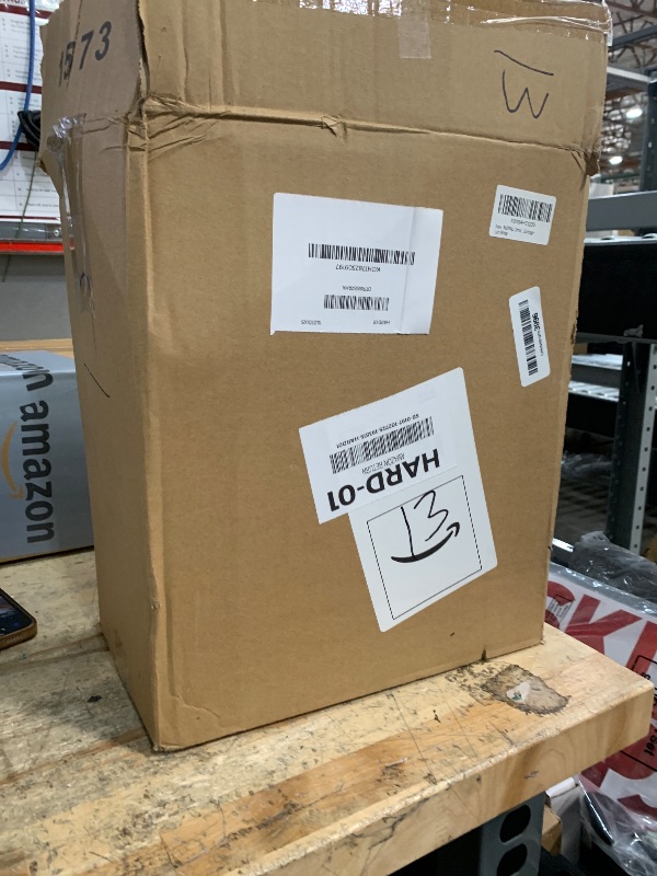 Photo 1 of **(MISSING LID)***MOPALL Small Bathroom Trash Cans with Lids,Motion Sensor Bathroom Trash Can,Narrow Waterproof Plastic 3.5 Gallon Automatic Adsorption Touchless Garbage Can,White