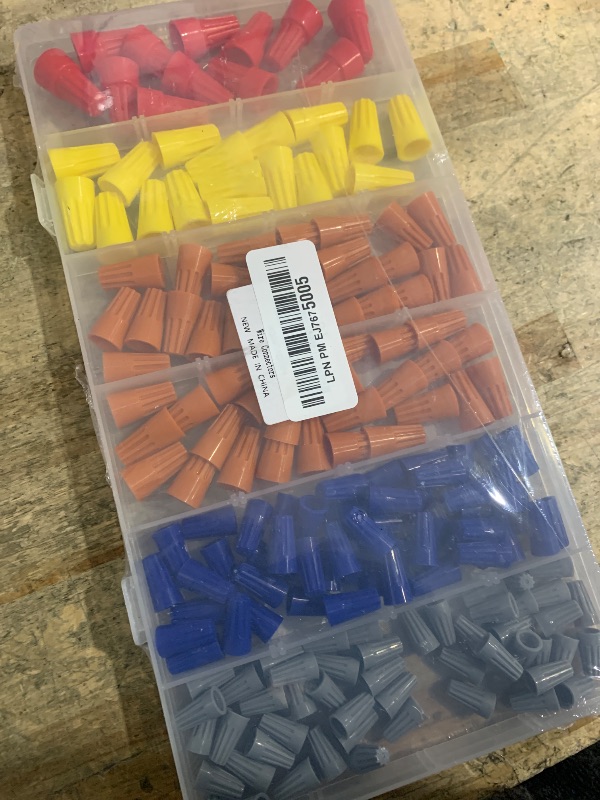 Photo 1 of 180 PCS Wire Connectors, Insulating Insert Twist Electrical Wire Connectors with Spring, Portable Wire Caps for Quick Connection, Colorful Wire Caps Electrical