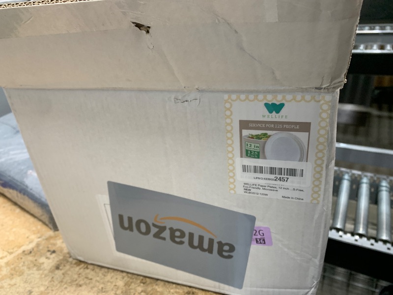 Photo 1 of 100% Compostable Oval Paper Plates 12 Inch, 125-Pack Large Heavy Duty Paper Plates Bulk,Biodegradable Bagasse,Eco-Friendly Disposable Dinner Plate for BBQ,Picnic,Party (BPI Certified,Microwaveable)