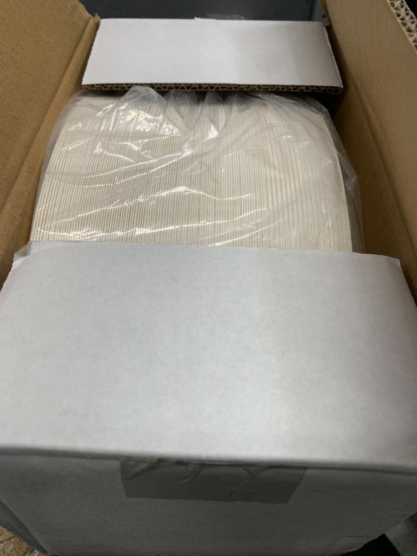 Photo 1 of 100% Compostable Oval Paper Plates 12 Inch, 125-Pack Large Heavy Duty Paper Plates Bulk,Biodegradable Bagasse,Eco-Friendly Disposable Dinner Plate for BBQ,Picnic,Party (BPI Certified,Microwaveable)