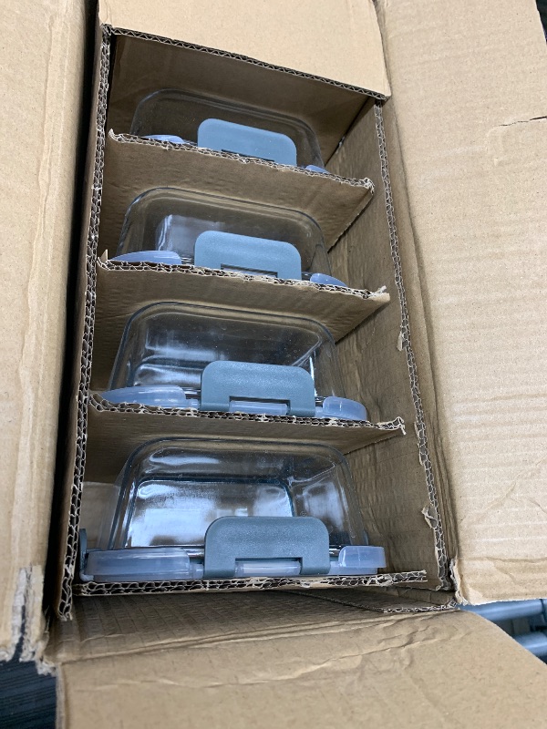 Photo 1 of [5-Pack,36 Oz]Glass Meal Prep Containers 2 Compartments Portion Control with Upgraded Snap Locking Lids Glass Food Storage Containers, Microwave, Oven, Freezer and Dishwasher (4.5 Cups)