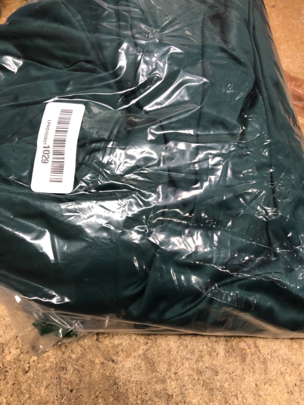 Photo 1 of 10x10ft Wrinkle Free Hunter Green Backdrop Curtain for Parties Soft Fabric Drapes Wedding Dark Green Curtain Backdrop for Birthday Party Decorations Background for Photography 5x10ft,2 Panels