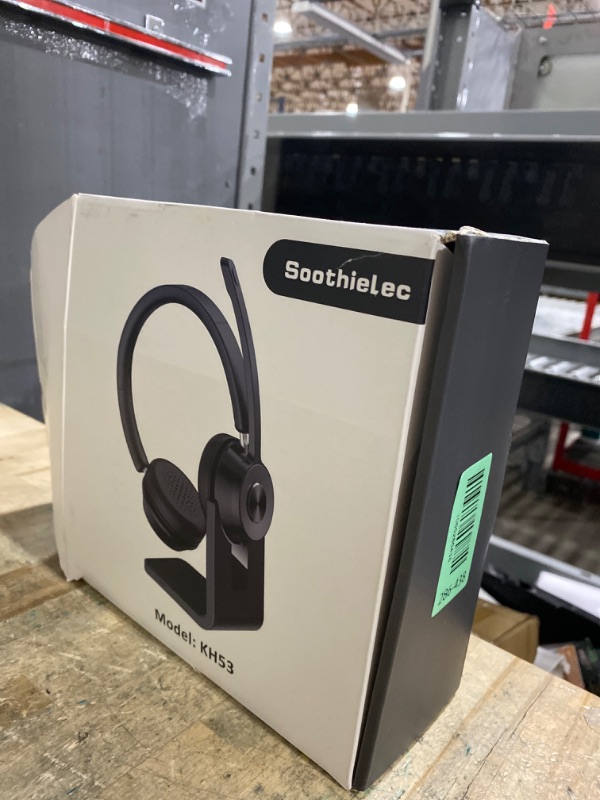 Photo 1 of (Upgraded Version) Wireless Headset, Bluetooth Headset with Noise Cancelling Microphone, Best Headphones with Mic Mute & USB Dongle for PC/Computer/Laptop/Cell Phones/Remote Work/Call Center