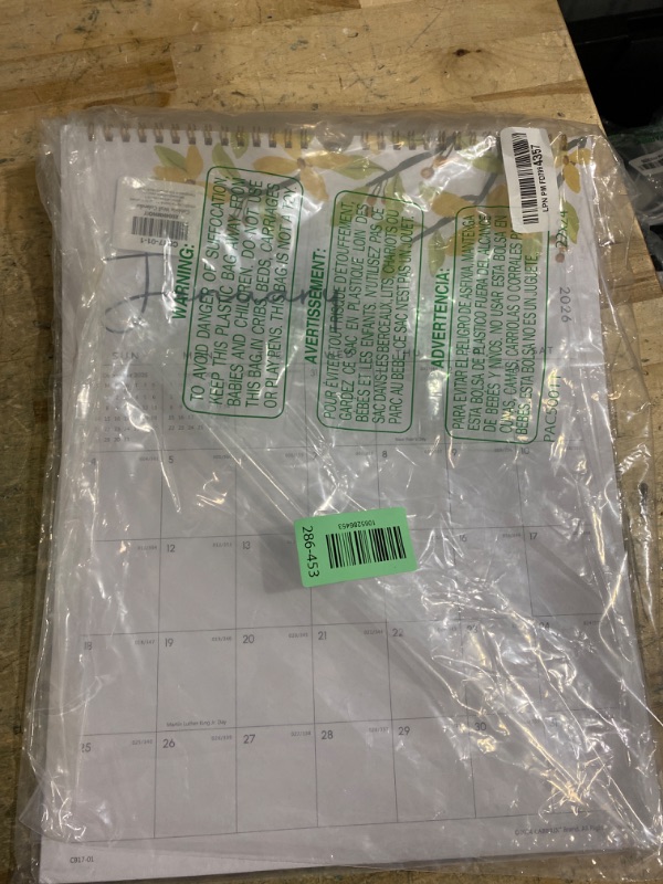 Photo 1 of 2026 Wall Calendar, Cabbrix Monthly Calendar from January 2026 to December 2026, 14-1/2"x11-2/5", Hanging Hook, Twin-Wire Binding, Floral Design Calendar for Easy Organizing