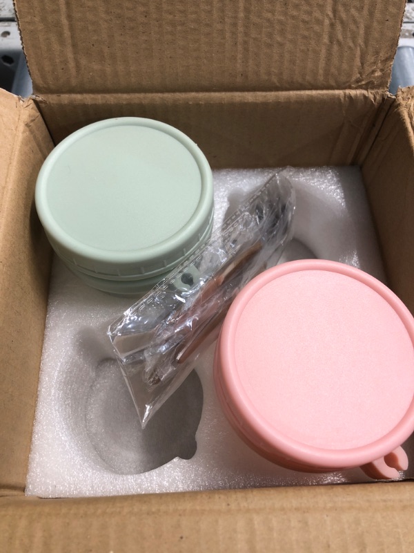 Photo 1 of (missing 2)(see images) 4 Pack Overnight Oats Containers with Lids and Spoons, 16 oz Glass Mason Jars with Airtight Lids, Overnight Oats Jars for Milk, Cereal, Fruit