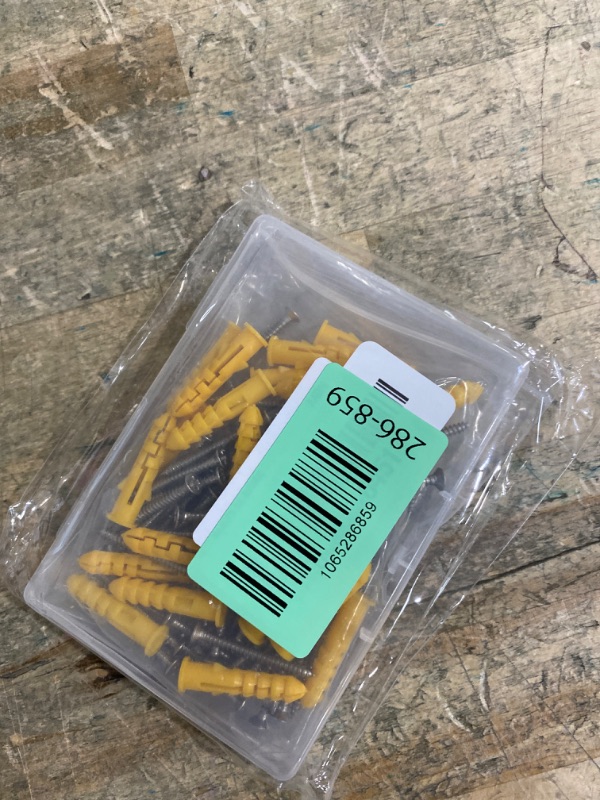 Photo 1 of #4 x 1-1/4'' Wood Screws, 304 Stainless Steel Flat Screws, Phillips Drive Countersunk Head Self-Tapping Screws, for Repairing Furniture, Carpentry or DIY, 80Pcs and 20PCS Screw Anchors, M3x30mm