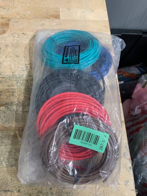 Photo 1 of 14 Gauge Wire (6-Pack Black/Red/Grey/Blue/Green/Brown, Each 25 FT), Low Voltage Automotive Primary Harness Wire for Battery, Car Audio, Remote Trailer, Security Alarm, Hook Up Wiring, 14AWG CCA, DIY