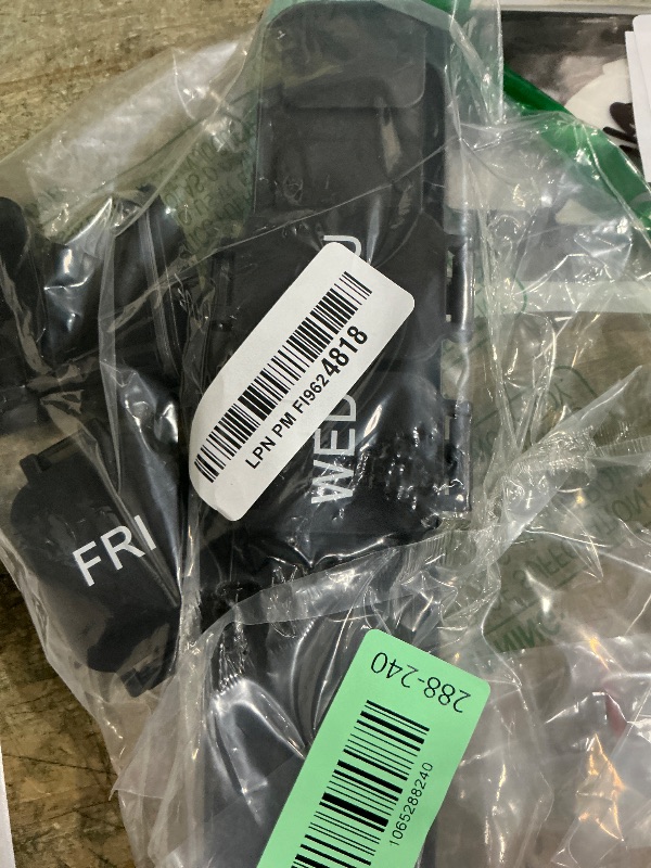 Photo 1 of ***MISSING ASSEMBLY PIECES*** Daviky Extra Large Weekly Pill Organizer 2 Times a Day, XXL Pill Box 7 Day with AM PM Large Compartments, BPA-Free Daily Medicine Case, Jumbo Pill Holder for Fish Oils, Vitamins & Supplements?Black?