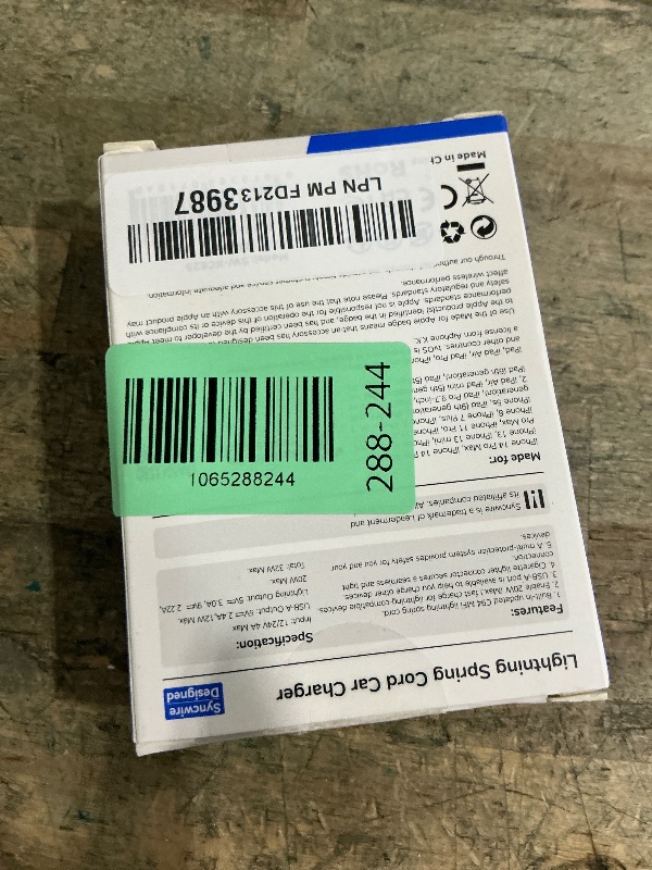 Photo 1 of [Apple MFi Certified] Syncwire iPhone Car Charger 32W Super Fast Car Phone Charger Cigarette Lighter USB Car Adapter with Build-in 5FT Coiled Lightning Cable for Apple iPhone 14/13/12/11/XR/Max, iPad