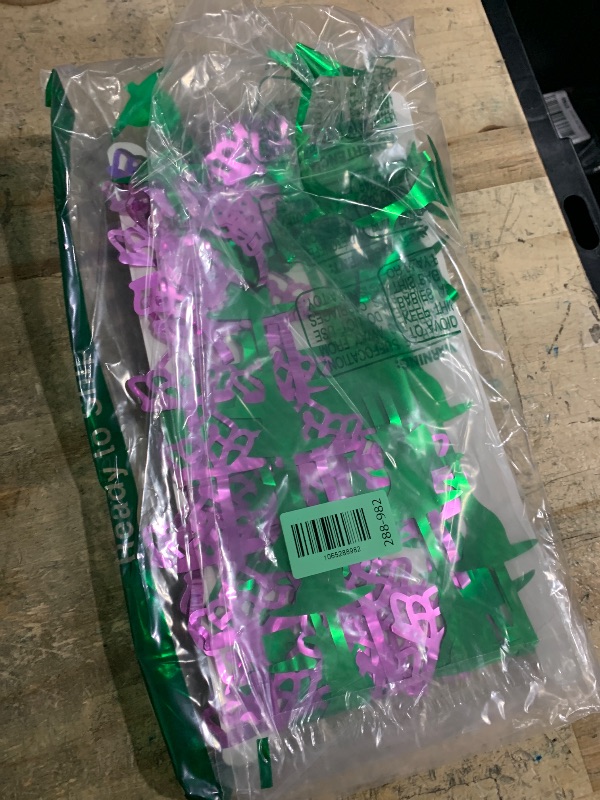 Photo 1 of 2 Pack Wicked Backdrop - 3.3 X 6.6 Ft Pink and Green Foil Fringe Curtains, Wicked Themed Party Decorations, Photo Booth Props, Witch Hat Tinsel Backdrop, Door Fringe, Wicked Birthday Party Supplies