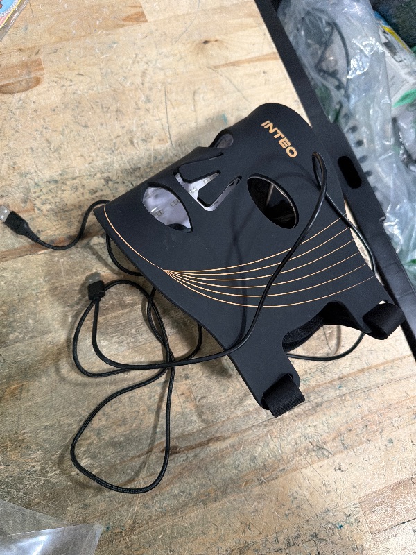 Photo 1 of INTEO Red Light Therapy for Face, 3 Modes Portable Led Face Mask Light Therapy with Remote, Near-infrared 850 Red Light Mask with Timing Function, Led Light Therapy At Home 180 LED Beads