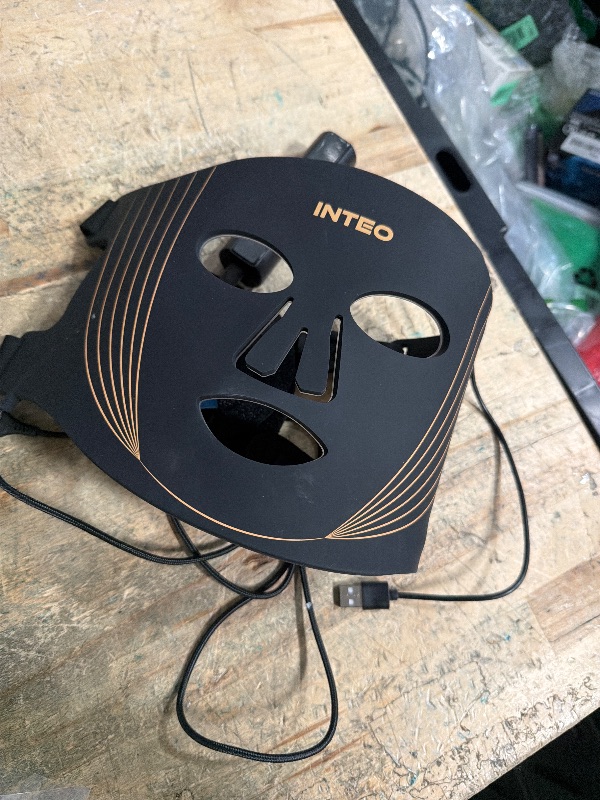 Photo 1 of INTEO Red Light Therapy for Face, 3 Modes Portable Led Face Mask Light Therapy with Remote, Near-infrared 850 Red Light Mask with Timing Function, Led Light Therapy At Home 180 LED Beads