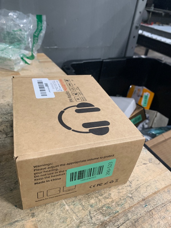 Photo 1 of ***UNKNOWN DAMAGES/ UNTESTED*** kamapulo X5 Rechargeable & Portable FM Radio Headphones with Best Reception,LED Display,Soft Ear Muffs, FM Headset Radio Receiver for Meeting, Works, Hiking, Jogging (Black)