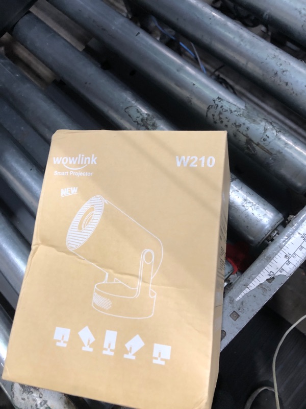 Photo 1 of [Built-in Apps & 2025 Upgraded] Mini Projector with WiFi 6 and Bluetooth 5.4 Support 4K 1080P Auto Keystone 180° Rotatable Projector Portable Compatibile with HDMI/TV Stick/Memory Stick/Laptop, White