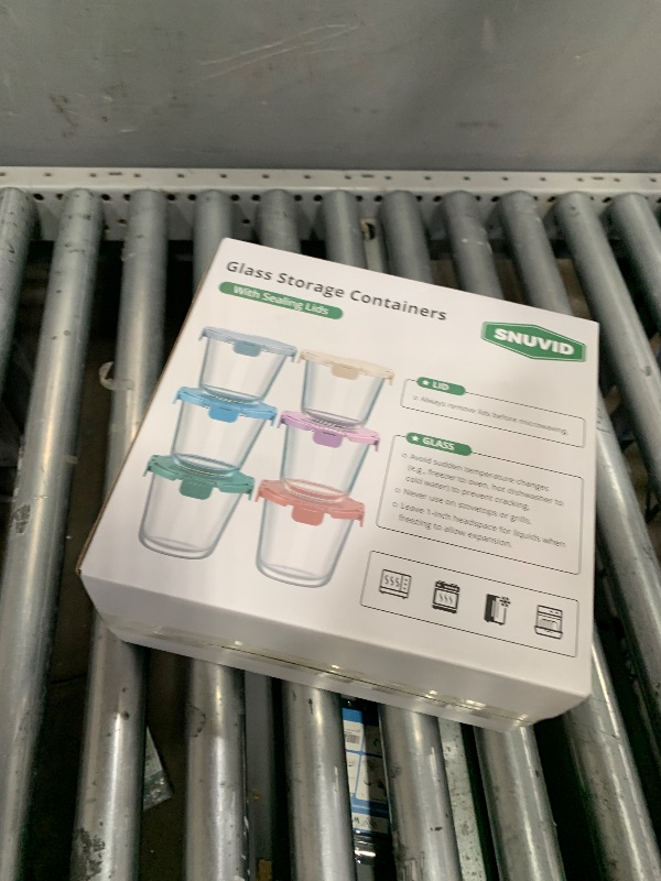 Photo 1 of [UPGRADED LID] 6 Sets 3 Cup Glass Meal Prep Containers with Lids, Food Storage Bowl Jars for Leftover Lunch Meal Oats Salad Soup Fruit Snack Yogurt - Microwave, Oven, Freezer Safe, BPA Free, Airtight