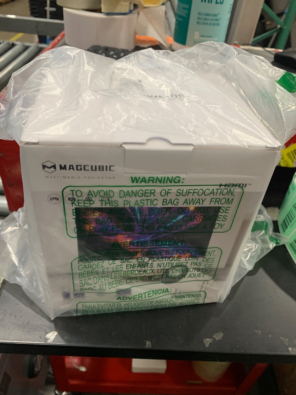 Photo 1 of ?Electric Focus?Magcubic Mini Projector 4K Support, Portable Projector with WiFi 6 and Bluetooth 5.4, Smart Proyector, 5W Soundbase Speaker, 180°Rotation for Home Theater