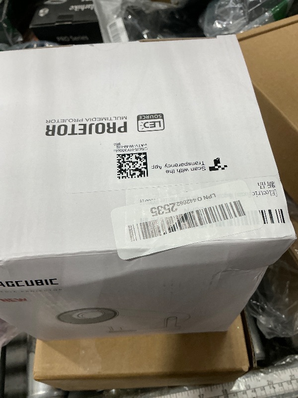 Photo 1 of ?Electric Focus?Magcubic Mini Projector 4K Support, Portable Projector with WiFi 6 and Bluetooth 5.4, Smart Proyector, 5W Soundbase Speaker, 180°Rotation for Home Theater