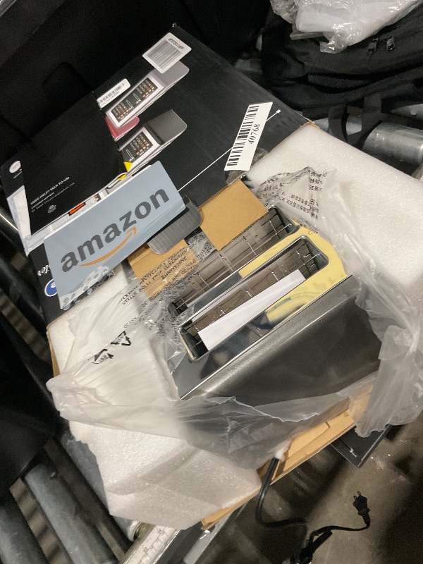 Photo 1 of (used)(see all images) 4 Slice Toaster Touch Screen, Stainless Steel Toasters Digital Timer, Dual Control Panel Toasters