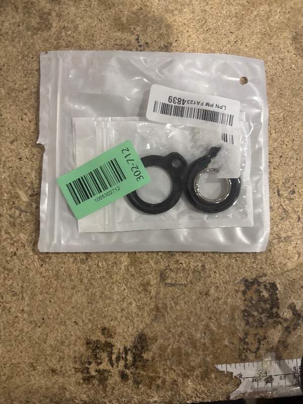 Photo 1 of [2 Pack] MOLOSLEEVE for Airtag Holder Case with Keychain, Shockproof GPS Cover Anti-Scratch Key Chain for Air Tags, for Airtags Accessories for GPS Item Tracker Cases for Bags, Luggages, Black