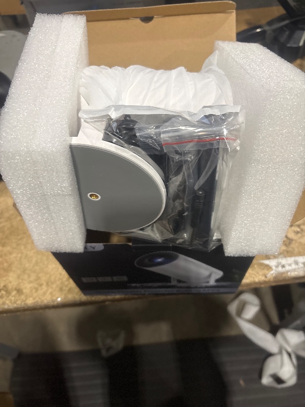 Photo 1 of [ Built-in Google TV & Voice Control] WISHOLY Mini Projector with WiFi and Bluetooth, Built-in Streaming Apps, Portable Movie Projector 4K with 180° Rotatable for Outdoor, Home Theater, Movie Night