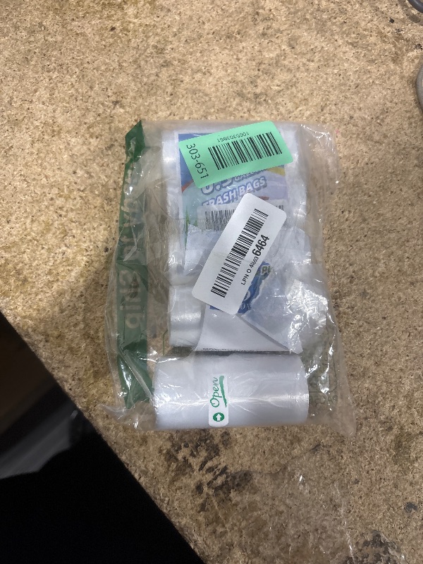 Photo 1 of 0.5 Gallon 250 pcs Mini Clear Trash Bags, Tiny Strong Garbage Bags,Small Plastic Bags for Desktop Trash Bin, Tiny Bathroom Trash Can Bin Liners,Mini Bags for Waste Basket Liner,Fit 2 Liters-Clear