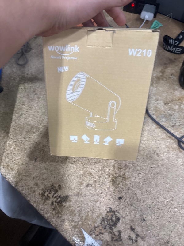 Photo 1 of [Built-in Apps & 2025 Upgraded] Mini Projector with WiFi 6 and Bluetooth 5.4 Support 4K 1080P Auto Keystone 180° Rotatable Projector Portable Compatibile with HDMI/TV Stick/Memory Stick/Laptop, White