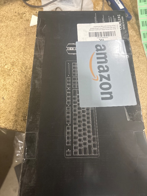 Photo 1 of **NO MOUSE OR USB** RedThunder K10 Wireless Gaming Keyboard and Mouse Combo, LED Backlit Rechargeable 3800mAh Battery, Mechanical Feel Anti-ghosting Keyboard + 7D 3200DPI Mice for PC Gamer (Black)