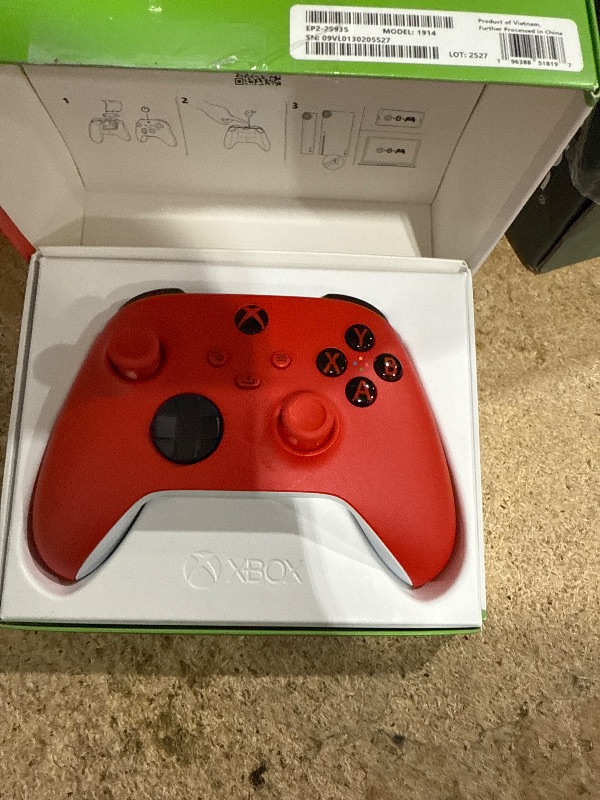 Photo 1 of Xbox Wireless Gaming Controller (2025) – Pulse Red – Play on Xbox, Windows, Android, iOS, FireTV Sticks, Smart TVs, VR Headsets