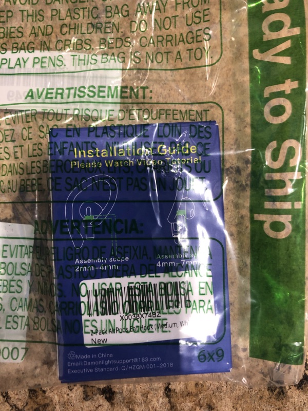 Photo 1 of [2 Pairs] DamonLight Ear Hooks for AirPods Pro 2 & 1, AirPods 4 & 3 & 2 & 1, Airpod Ear Hook, Anti-Slip Comfortable Fit, Ergonomic Design, AirPods Accessories (Medium, White)