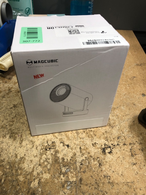 Photo 1 of ?Electric Focus?Magcubic Mini Projector 4K Support, Portable Projector with WiFi 6 and Bluetooth 5.4, Smart Proyector, 5W Soundbase Speaker, 180°Rotation for Home Theater