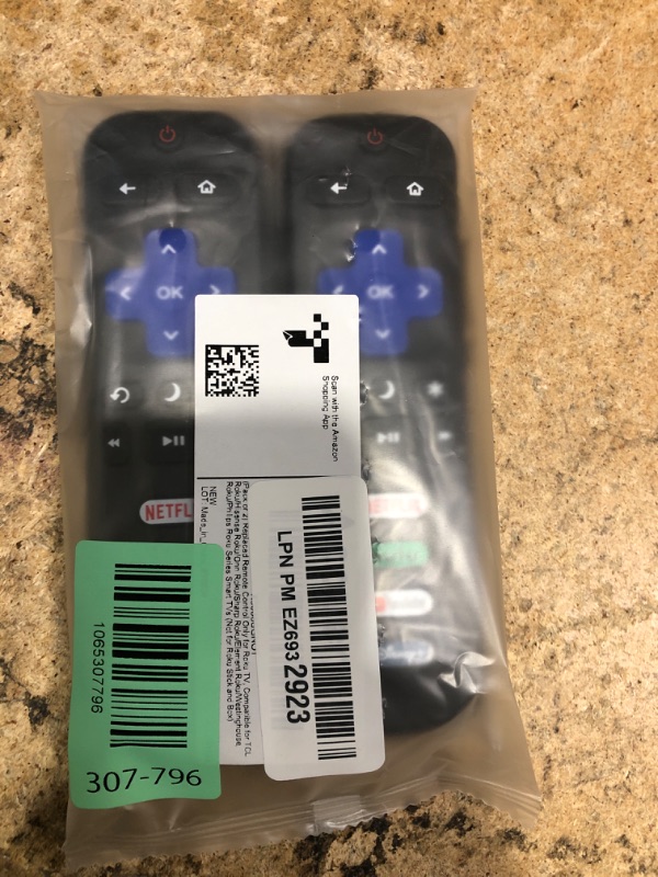 Photo 1 of (Pack of 2) Replacement Remote Control Only for Roku TV, Compatible for TCL Roku/Hisense Roku/Onn Roku/Sharp Roku/Element Roku/Westinghouse Roku/Philips Roku Smart TVs (Not for Roku Stick and Box)