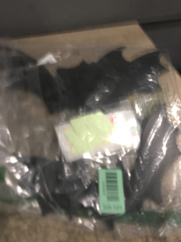 Photo 1 of (18 Pcs) Hanging Bats Halloween Decoration Outside, Large Flying Plastic Bats Outdoor Decor, 3 Different Sizes with Cute Eye Stickers for Hanging in The Tree, Porch, Yard, Lawn, Indoor