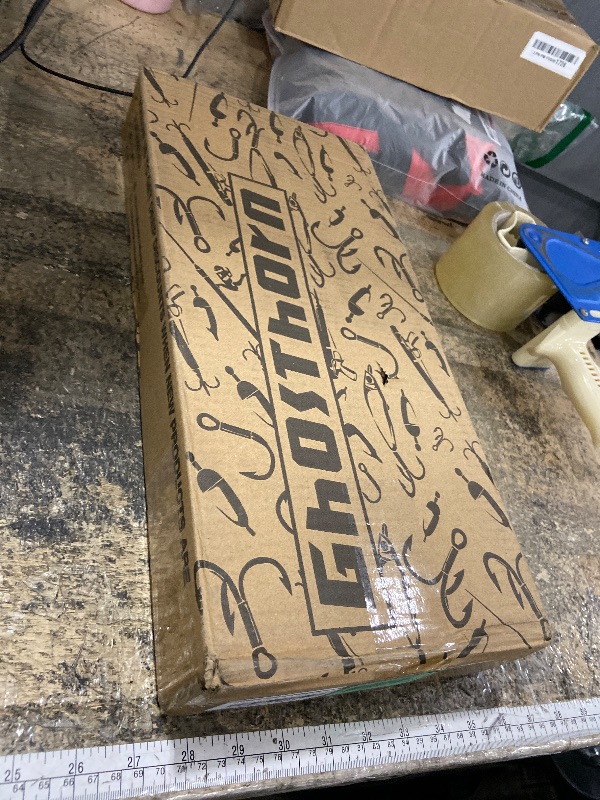 Photo 1 of ** 4 FUNCTIONAL 2 BROKEN** Ghosthorn Holds Up to 18 Rods Fishing Pole Rod Racks Wall or Ceiling Mounted Fishing Pole Rod Holders for Garage Storage Organizer Fishing Gear Equipmen for Men Women